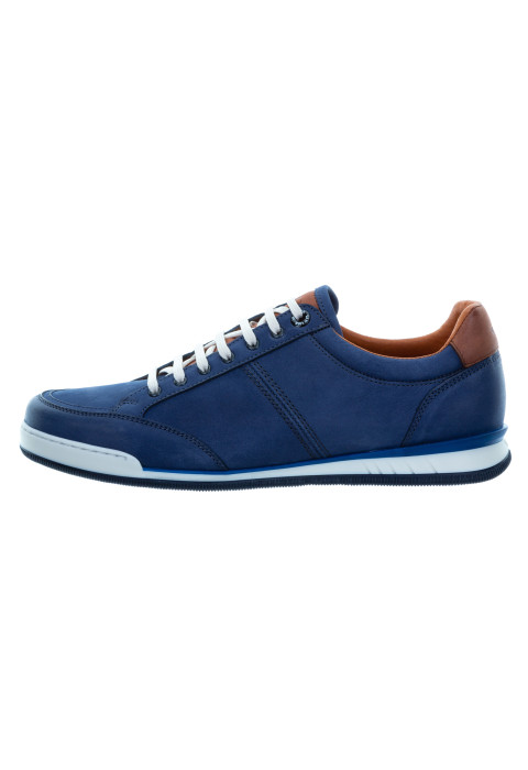 Magnus Trainer aus blauem Nubuk