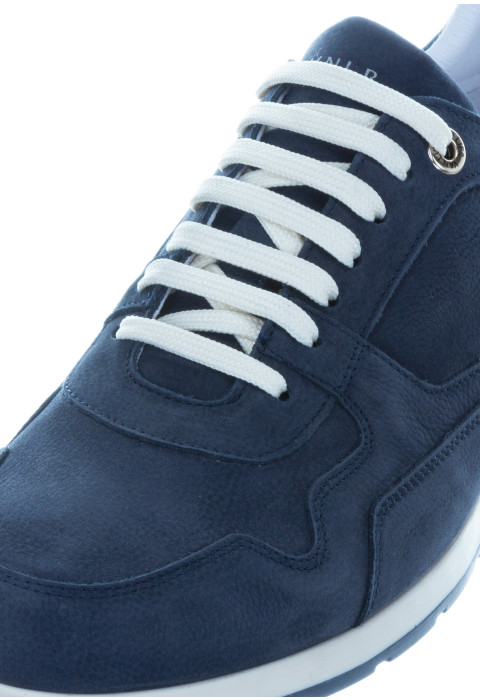 Blaue nubuck davinci Turnschuhe