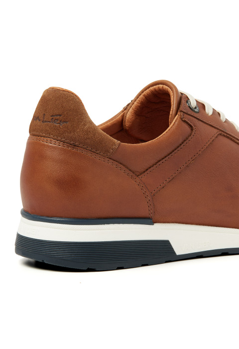 Positano Turnschuhe aus Leder in Cognac