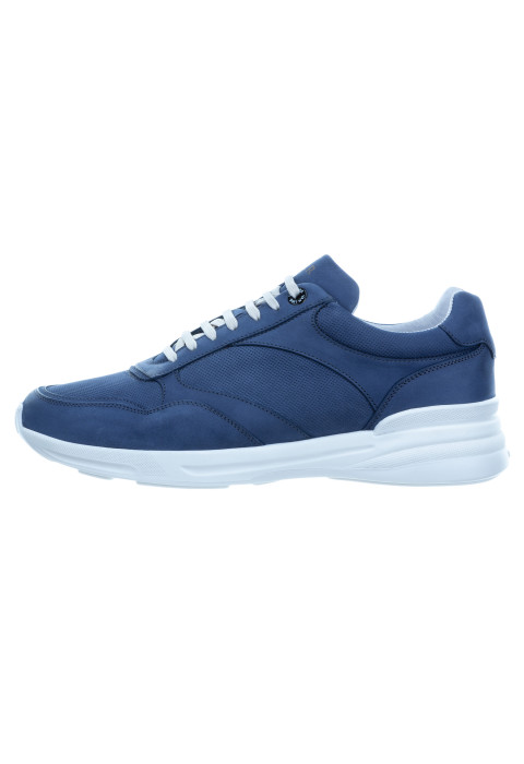 Ferro Turnschuhe aus blauem Nubuk