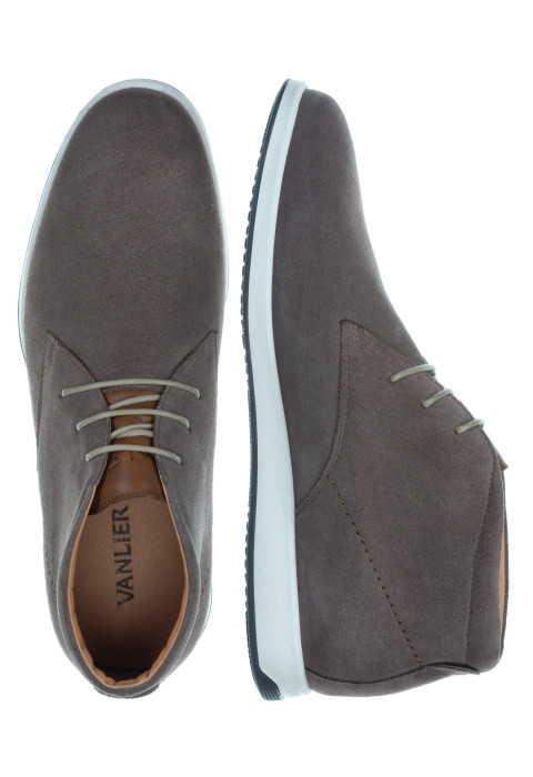 Taupe Wildleder halbhoher Schnürschuh Ticino