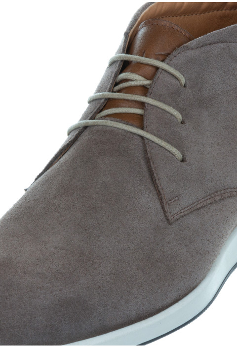 Taupe Wildleder halbhoher Schnürschuh Ticino