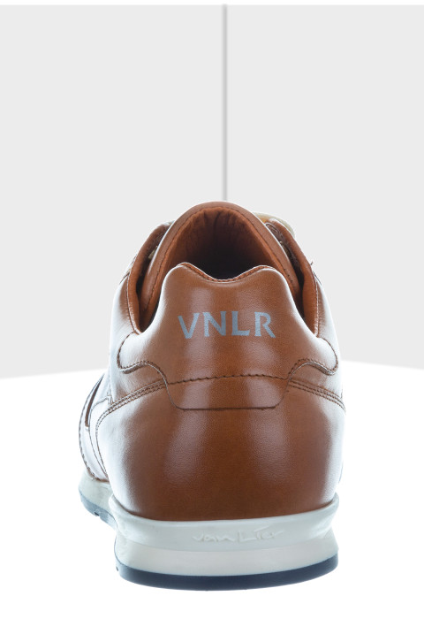 Davinci-Turnschuhe aus cognacfarbenem Leder