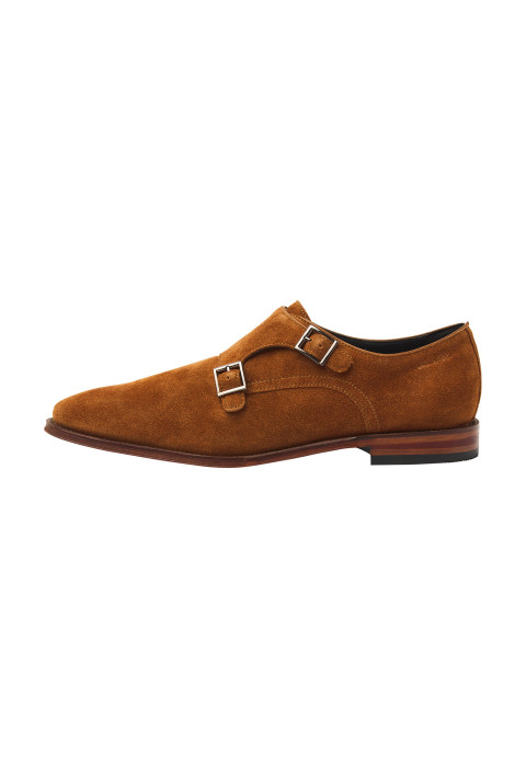 Cognac Wildleder Madison Schnallenschuh