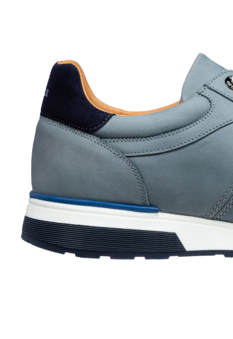 Trainer Positano aus grau-blauem Nubuk