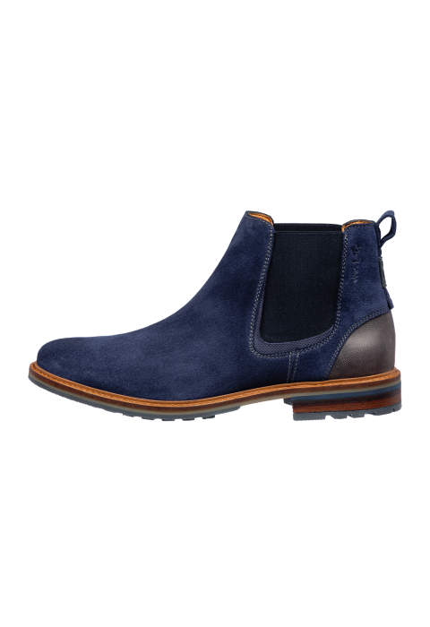 Monti Chelsea-Stiefel aus blauem Wildleder