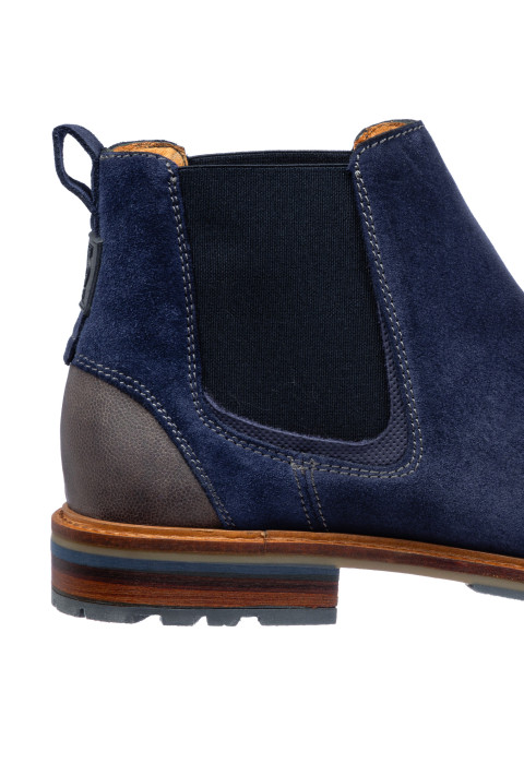 Monti Chelsea-Stiefel aus blauem Wildleder